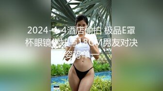 2024-4-4酒店偷拍 极品E罩杯眼镜学妹与18CM男友对决姿势单一