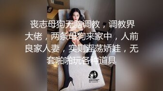  丧志母狗无脑调教，调教界大佬，两条母狗来家中，人前良家人妻，实则淫荡娇娃，无套啪啪玩各种道具